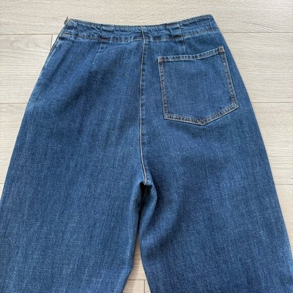 Ischiko by Oska Classic Blue Women's Tapered Leg Jeans - Picture 4 of 12